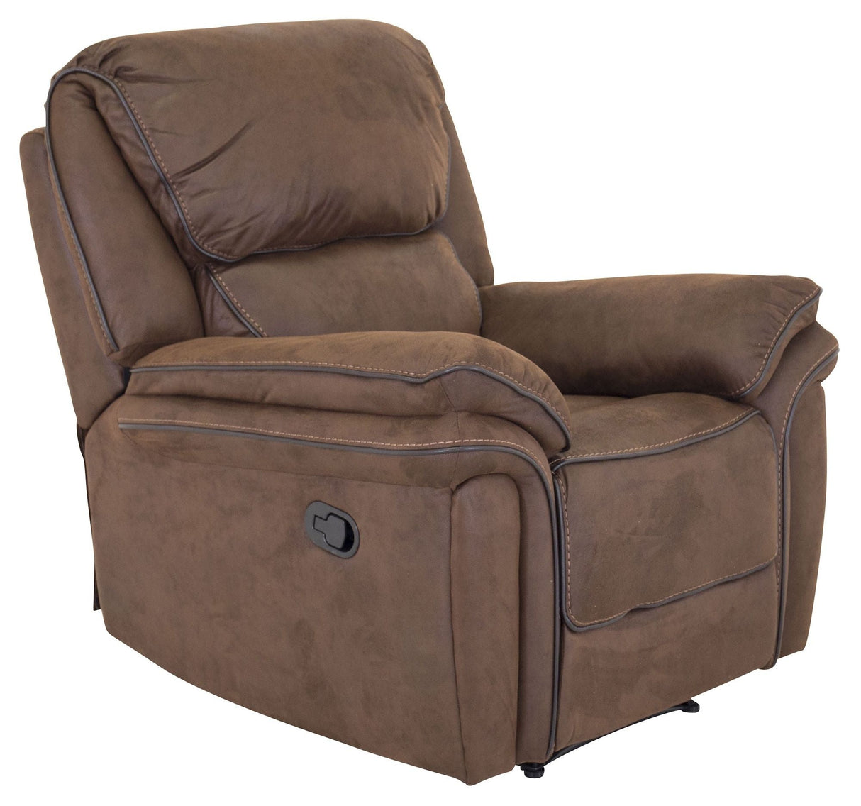 Saranda Recliner - Mocha Leather Look