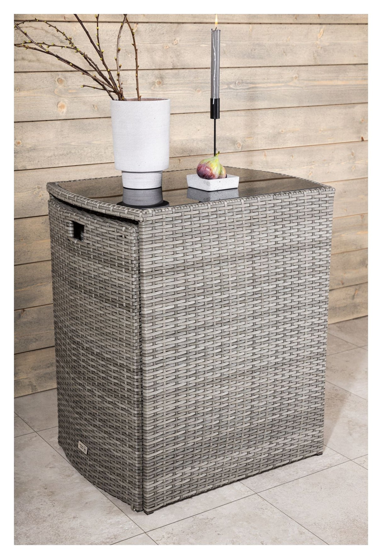 Savanna Café Set - Grey Wicker