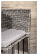 Savanna Café Set - Grey Wicker