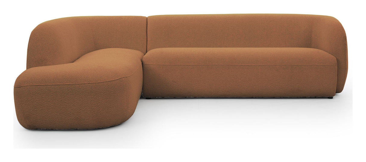 Rothschild 2,5 -sits soffa öppen vänster - Clay Brown