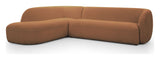 Rothschild 2,5 -sits soffa öppen vänster - Clay Brown