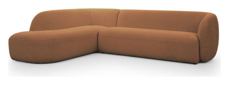 Rothschild 2,5 -sits soffa öppen vänster - Clay Brown