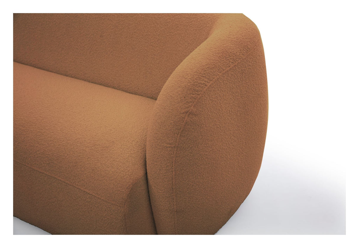 Rothschild 2,5 -sits soffa öppen vänster - Clay Brown