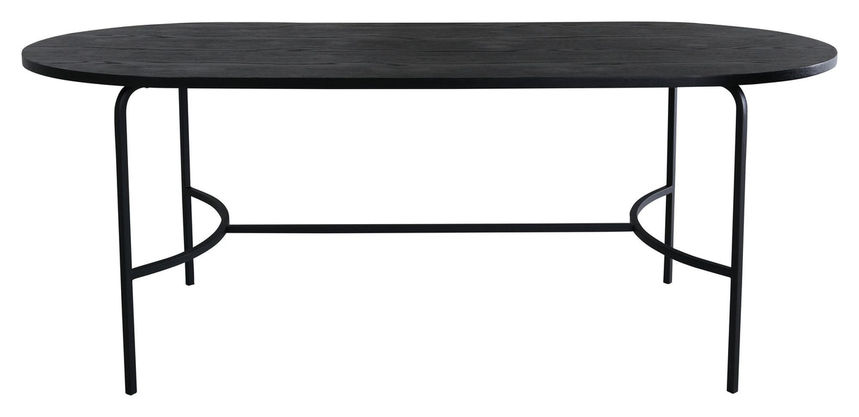 Skate Dining Table Oval, 200 x 90, svart