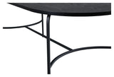 Skate Dining Table Oval, 200 x 90, svart