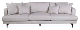 Sofia 3-Pers. Soffa, beige sammet