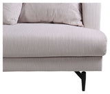 Sofia 3-Pers. Soffa, beige sammet