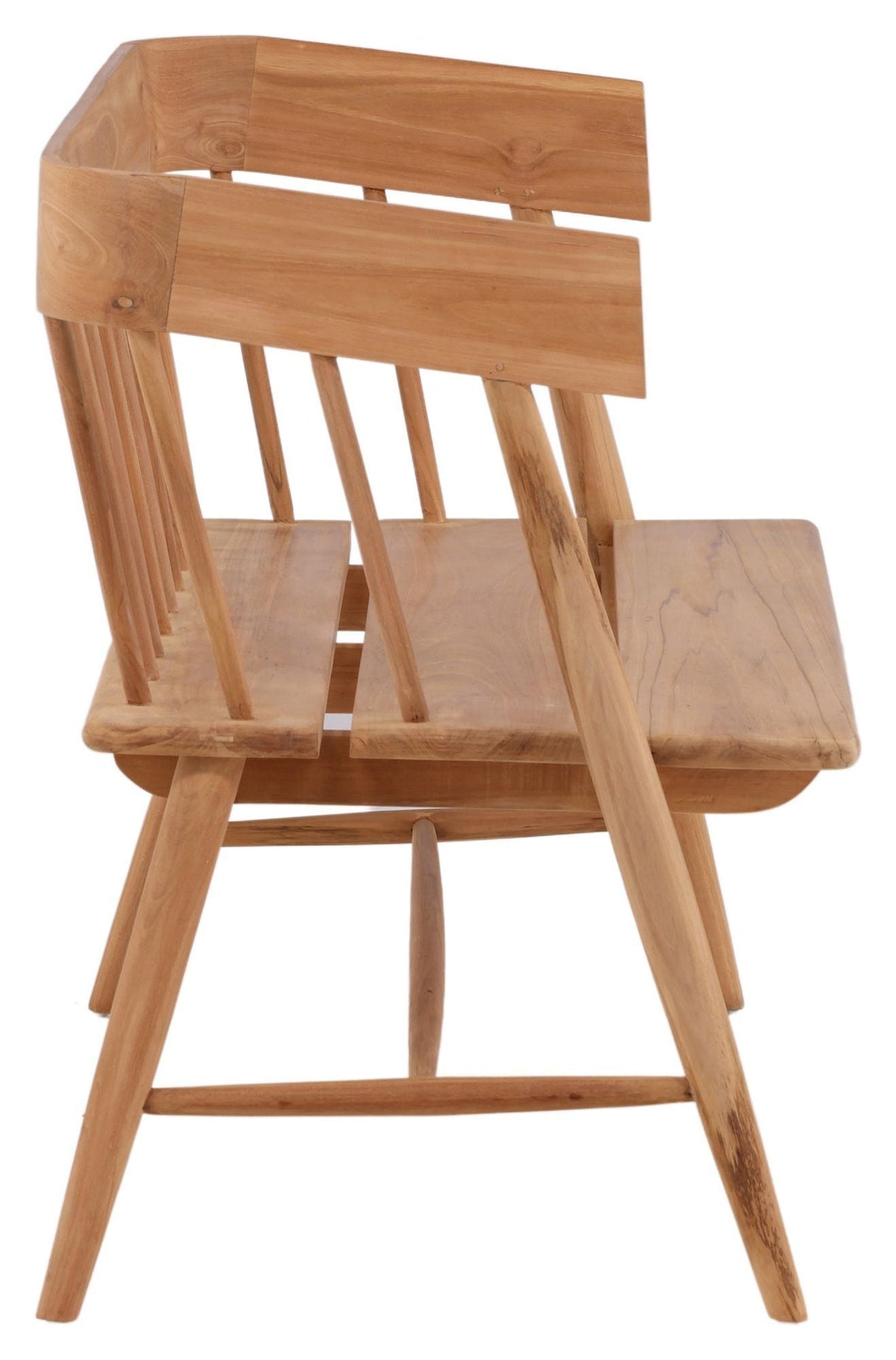 Delad 2-sits soffa, teak