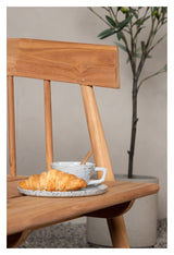 Delad 2-sits soffa, teak