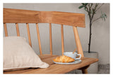 Delad 2-sits soffa, teak