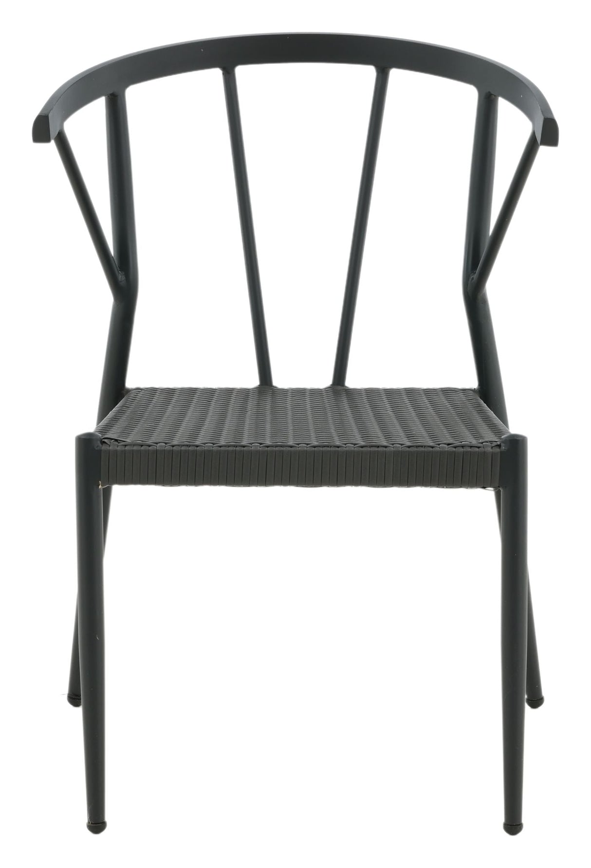 Stina Garden Chair w. fläta - svart