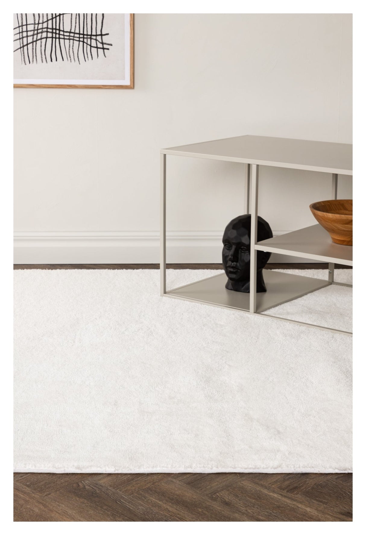 UNDRA Viscose Rug, 350x250 - White