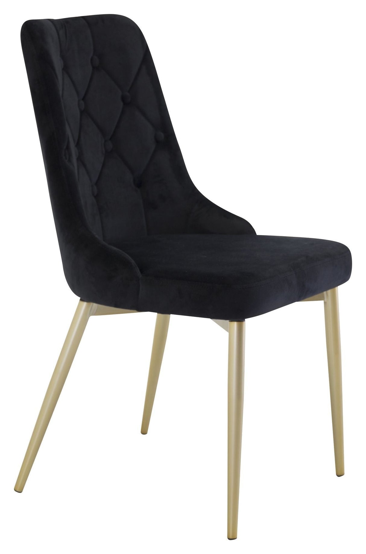 Velvet Deluxe Dining Chair, Black Velvet