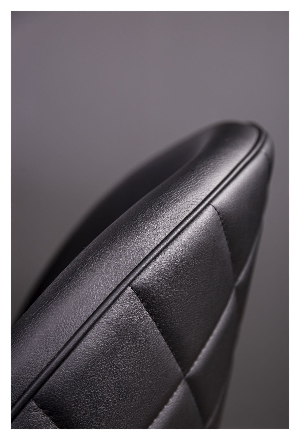 Velvet Dining Chair, Black Leatherette