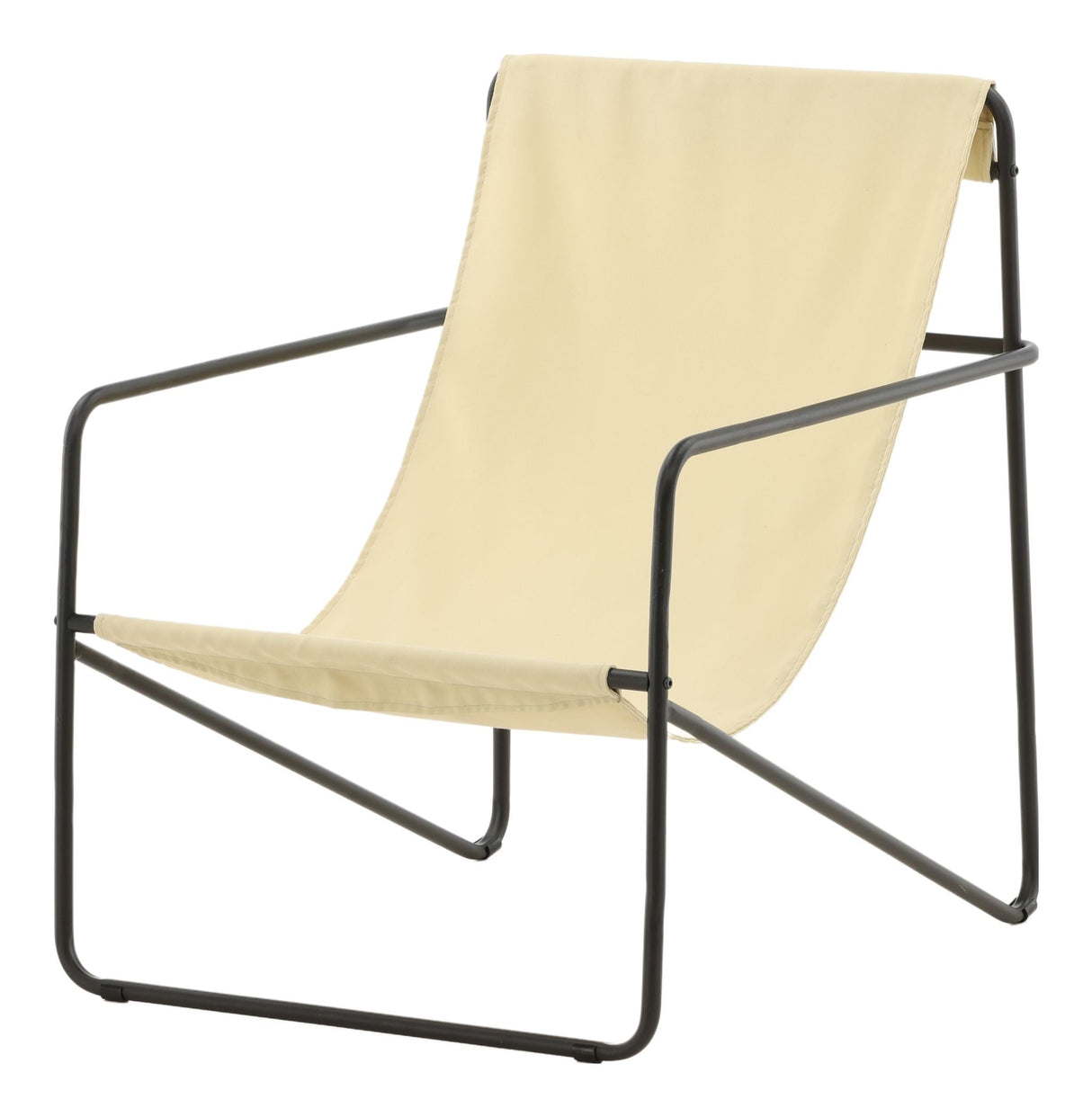 Vernon Lounge Chair, Steel, Beige