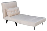 Vicky bäddsoffa 73x190 - beige sammet