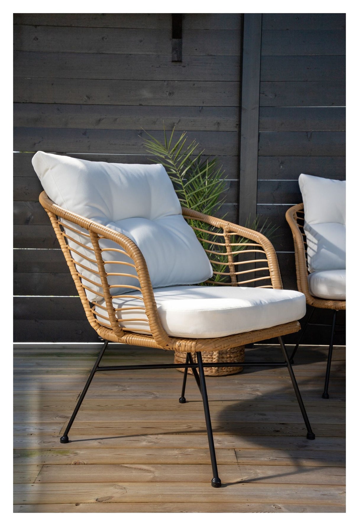 Viga Lounge Set - Nature/White