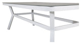 Virya Garden Table, White w. gråglas