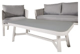 Virya Lounge Set, White w. grå kuddar