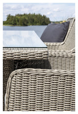 Wembley Garden Set, Grey Polyrattan med kudde