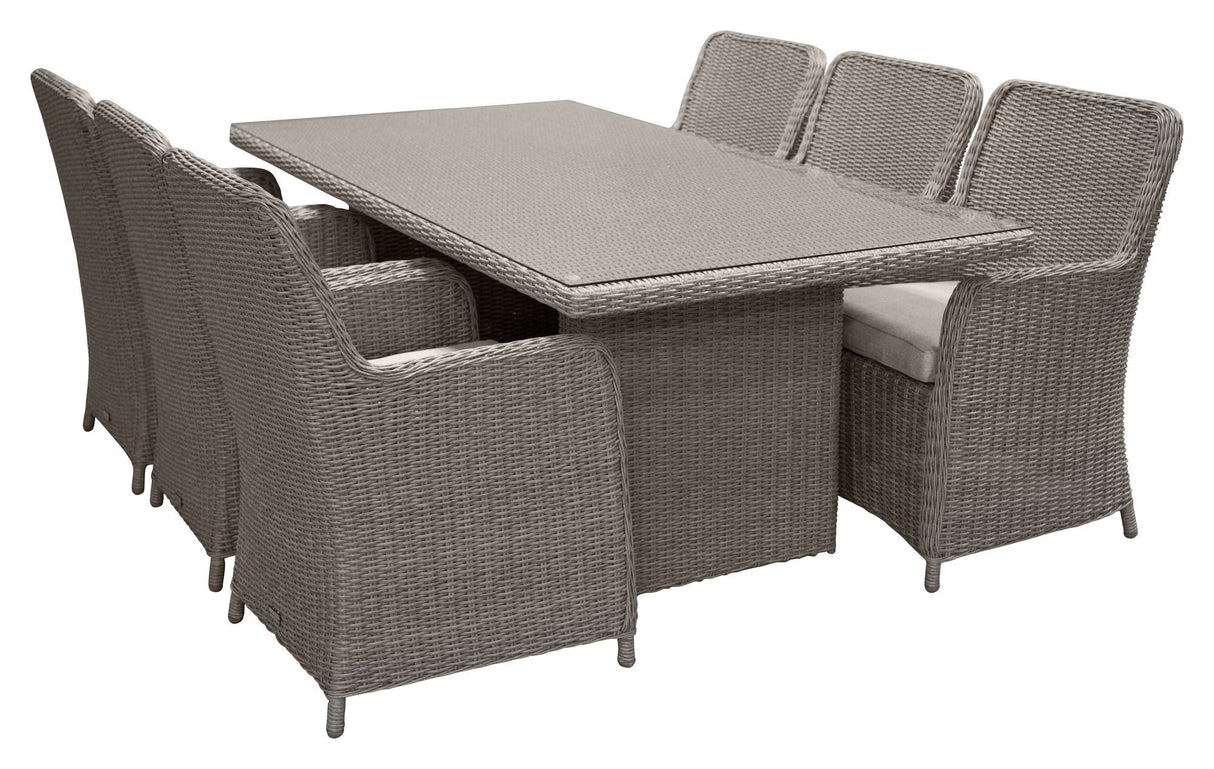 Wembley Garden Set, Grey Polyrattan med kudde