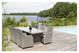 Wembley Garden Set, Grey Polyrattan med kudde