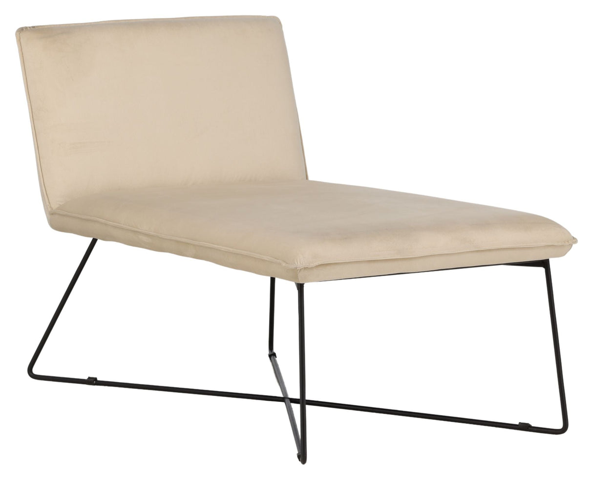 X -Lounge Daybed - Beige Velvet