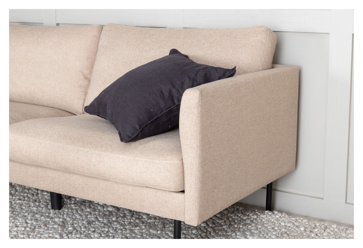 Zoom 2-sits soffa, beige tyg