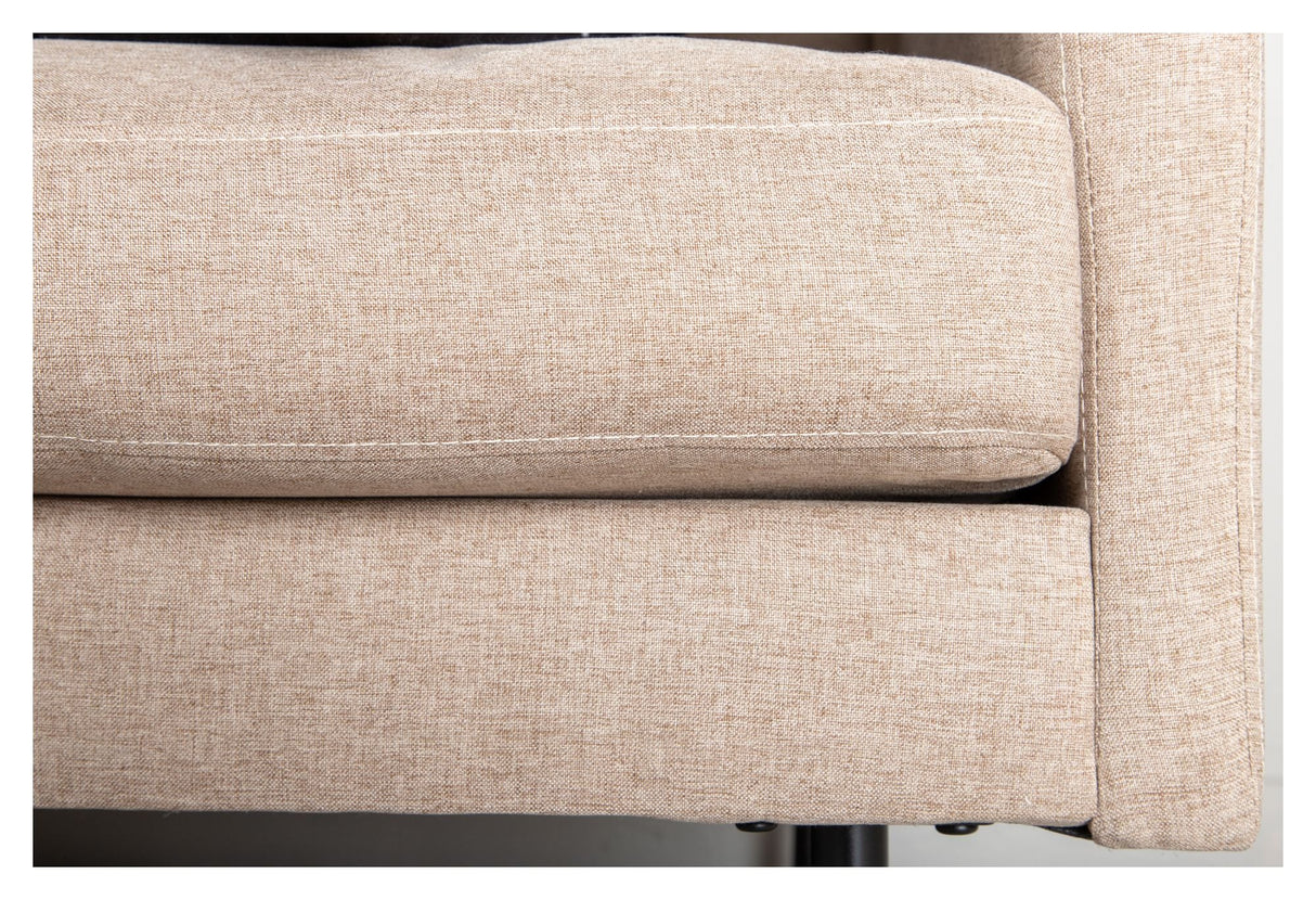 Zoom 2-sits soffa, beige tyg