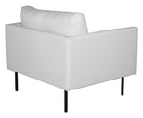 Zoom Lounge -stol, polyester, lätt beige