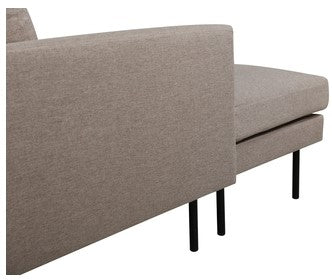 Zooma u-soffa, beige tyg