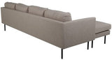 Zooma u-soffa, beige tyg