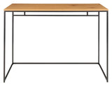 Vita skrivbord 100x45, svart/ek look