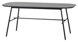 Elegance Dining Table, 180x90, Mango Wood/Black Metal