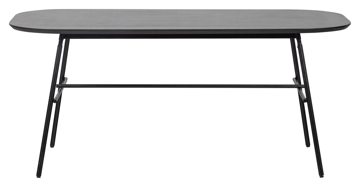 Elegance Dining Table, 180x90, Mango Wood/Black Metal