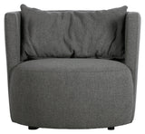 Utforska loungestol - Steel Grey Bouclé