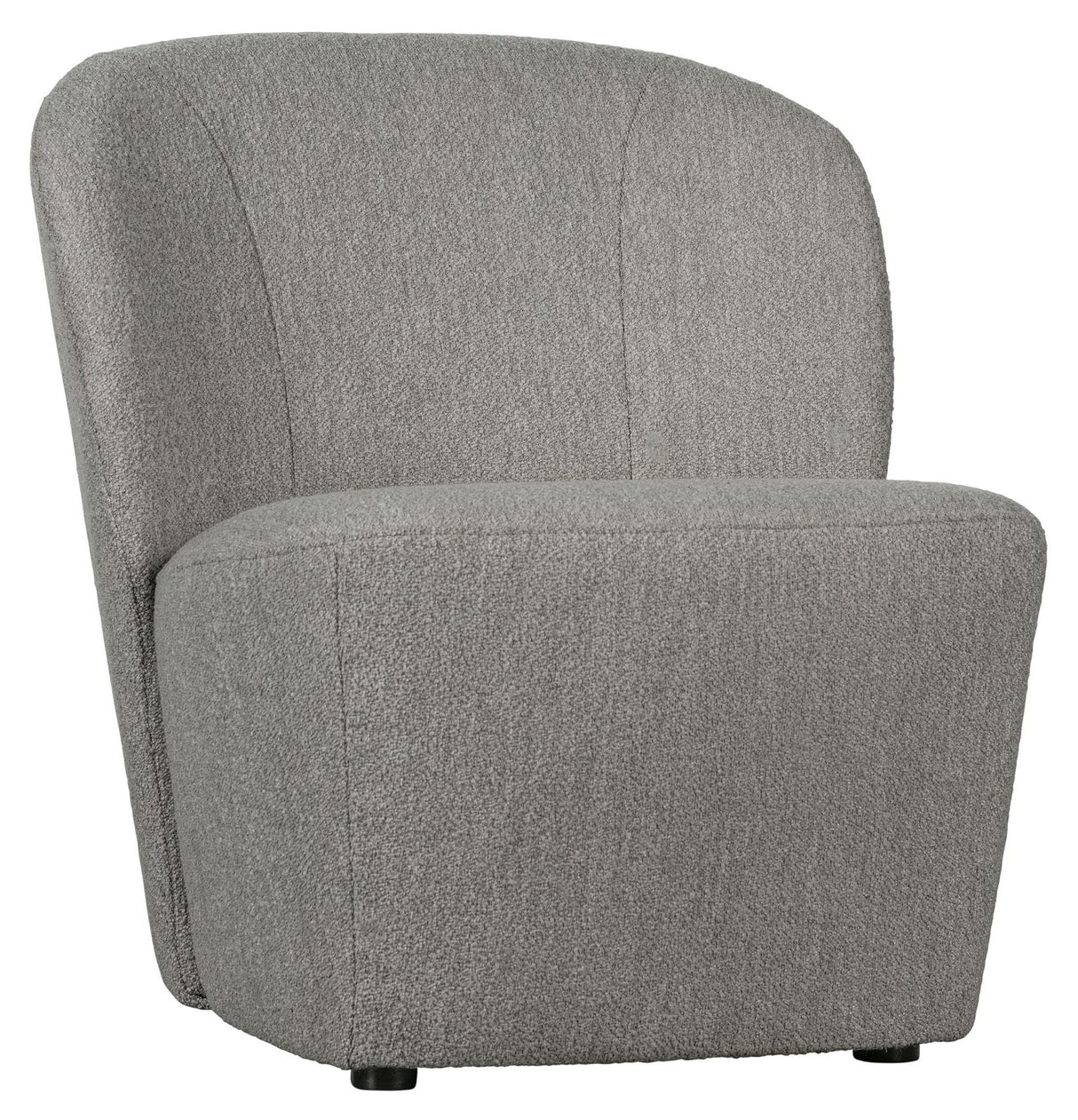 Locky Lounge Chair - Grey Bouclé