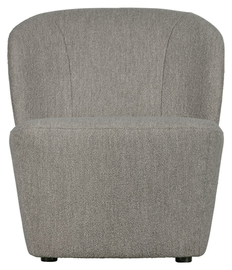 Locky Lounge Chair - Grey Bouclé