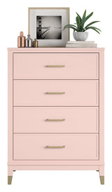 Westerleigh bröstet w. 4 lådor, rosa