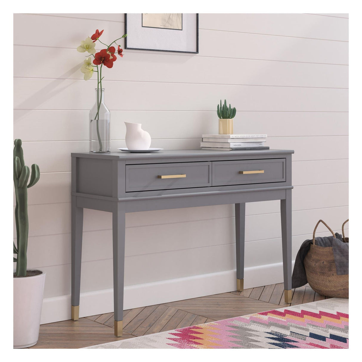 Westerleigh Console Table, Graphite Grey