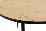 Woodman - Arty Letters Coffee Table Ø50 - Oak Veneer