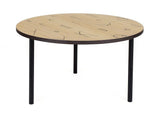 Woodman - Arty Letters Coffee Table Ø70 - Oak Veneer