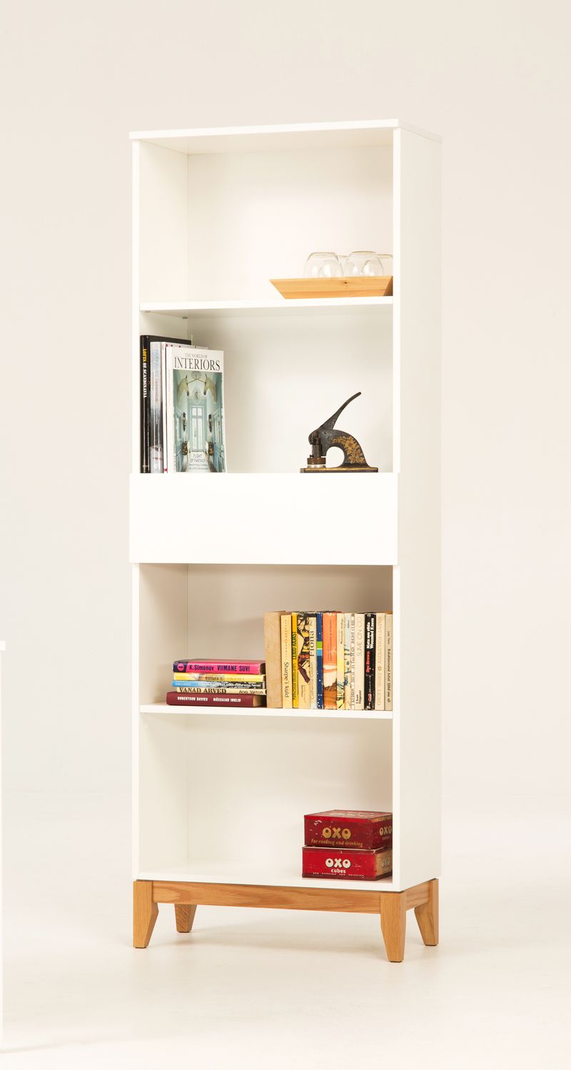 Woodman - Blanco Bookcase - White