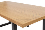 Woodman - Camden Dining Tabell 180x90 - Herringbone Print