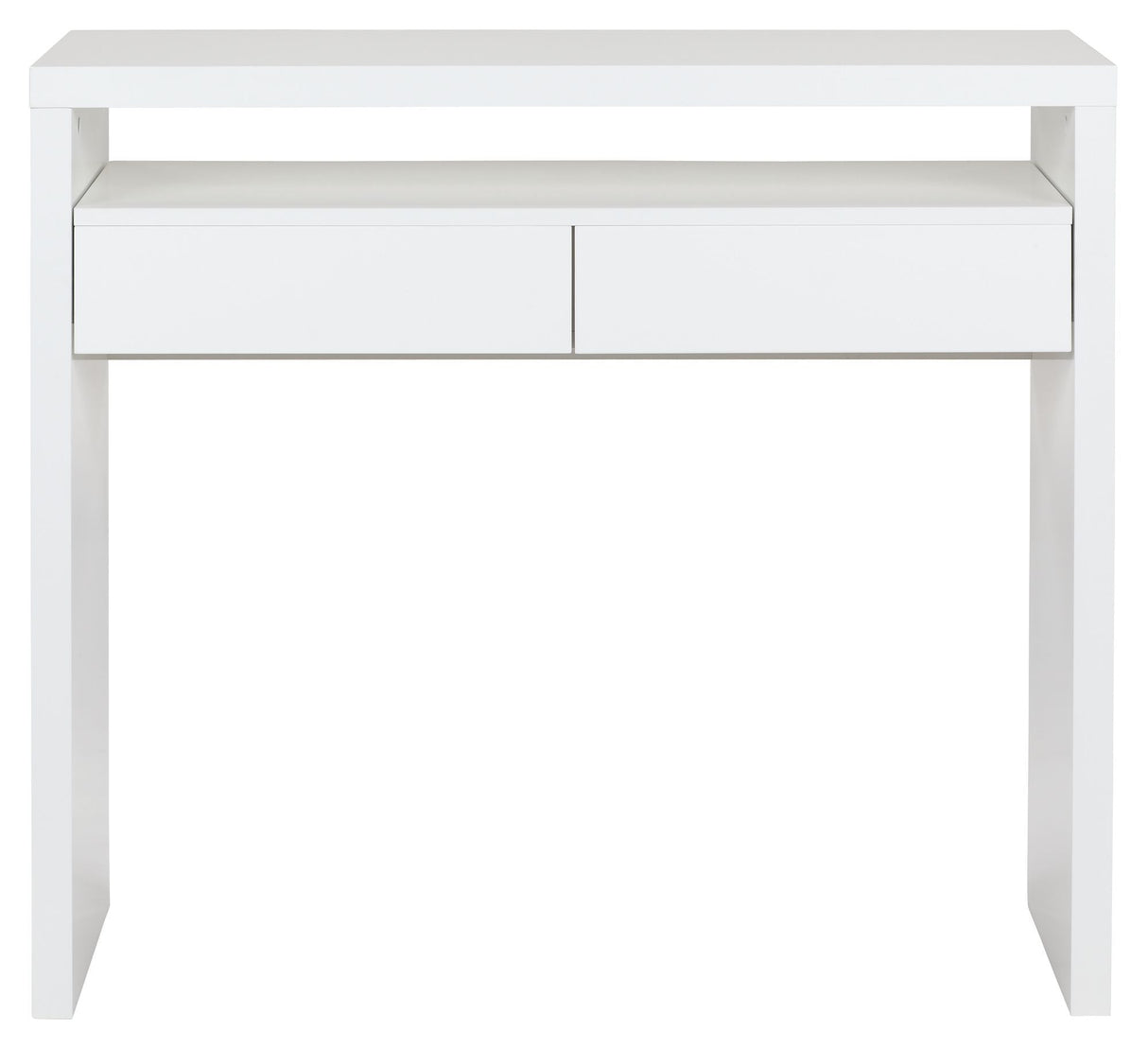 Woodman Console 10 Desk - White