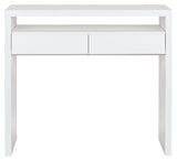 Woodman Console 10 Desk - White