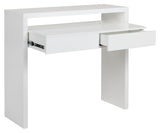 Woodman Console 10 Desk - White