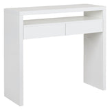 Woodman Console 10 Desk - White