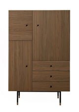 Woodman - Jugend High Sideboard - Black/Brown