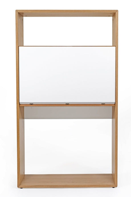 Woodman Loma Desk - ek/vit